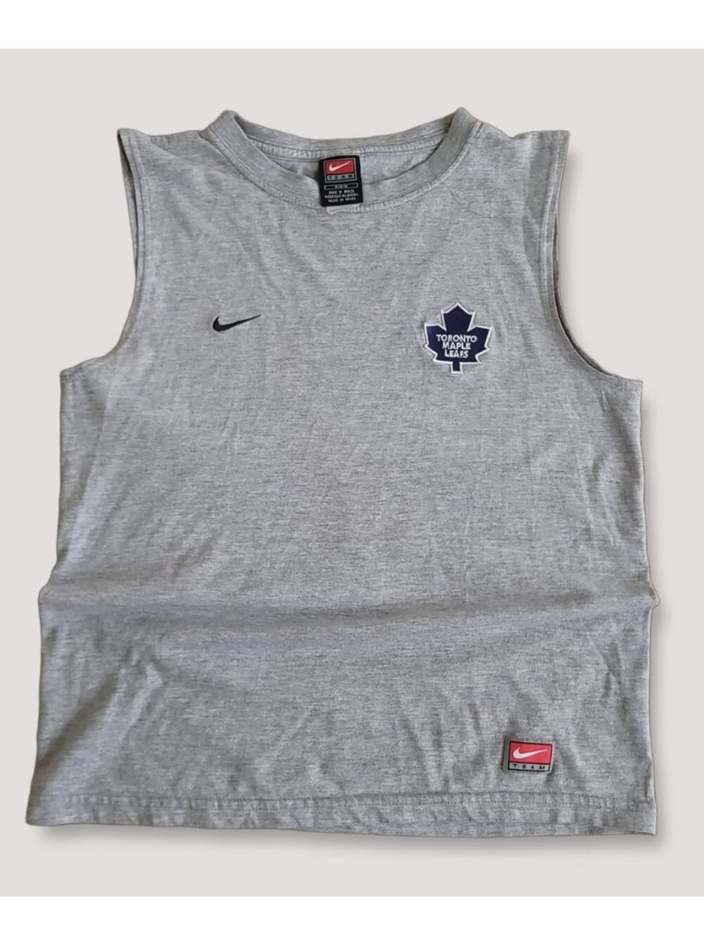 Vintage Nike Gray Gorpcore Workwear Sleeveless Crewneck Tank Top (Size M)